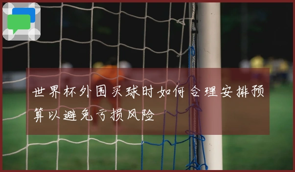 世界杯外围买球时如何合理安排预算以避免亏损风险