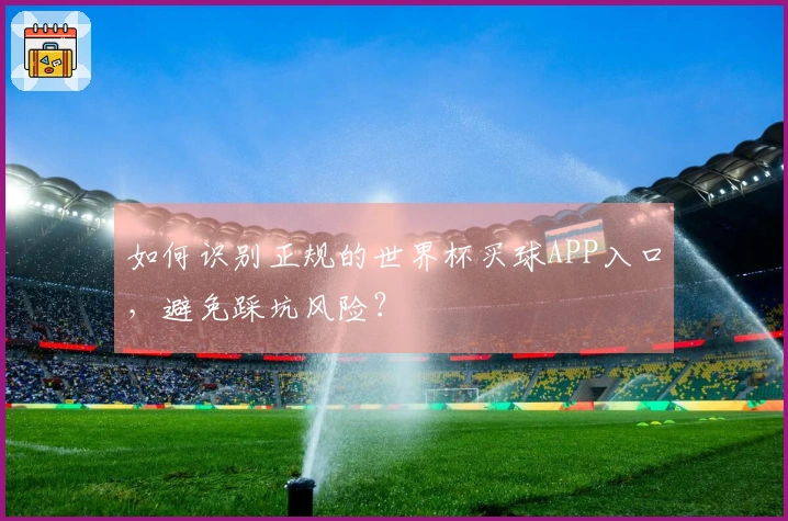 如何识别正规的世界杯买球APP入口，避免踩坑风险？