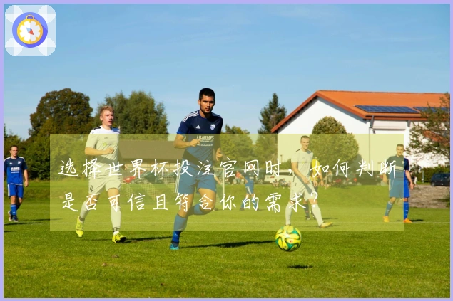 选择世界杯投注官网时,如何判断是否可信且符合你的需求?
