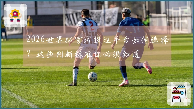 2026世界杯官方投注平台如何选择?这些判断标准你必须知道